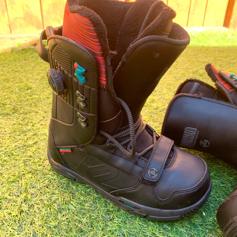 Men’s Snowboard Boots Size 8 Winter Snowboarding Boots Black - photo 3