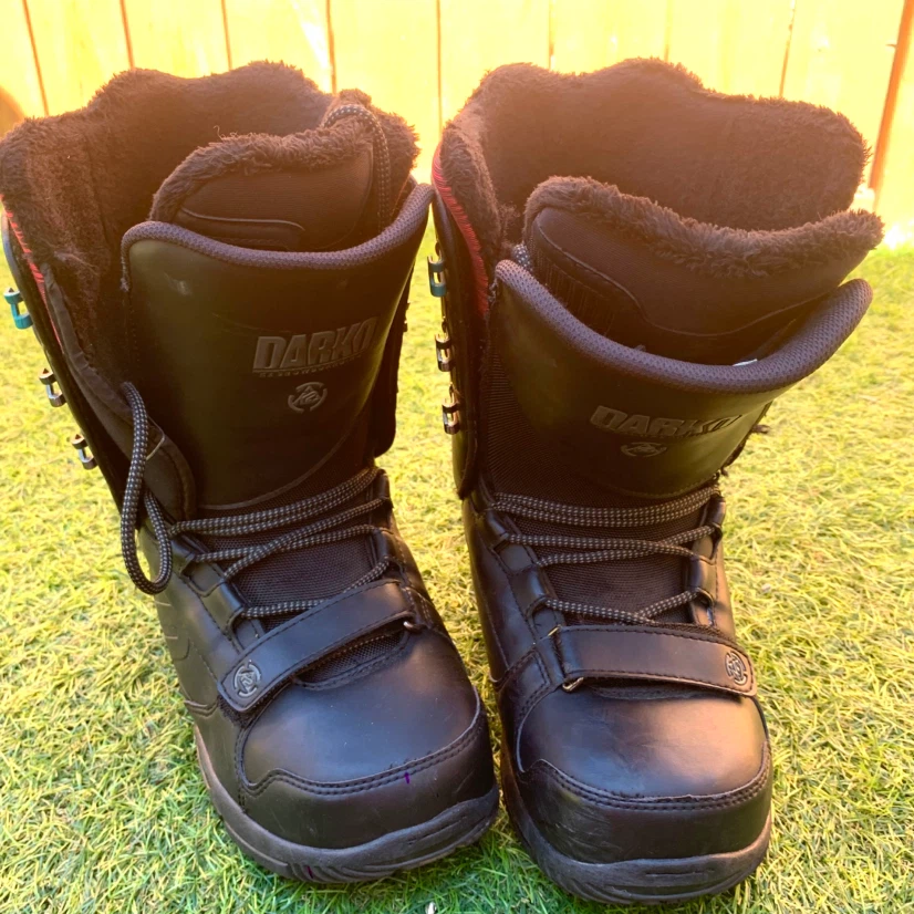 Men’s Snowboard Boots Size 8 Winter Snowboarding Boots Black - photo 4