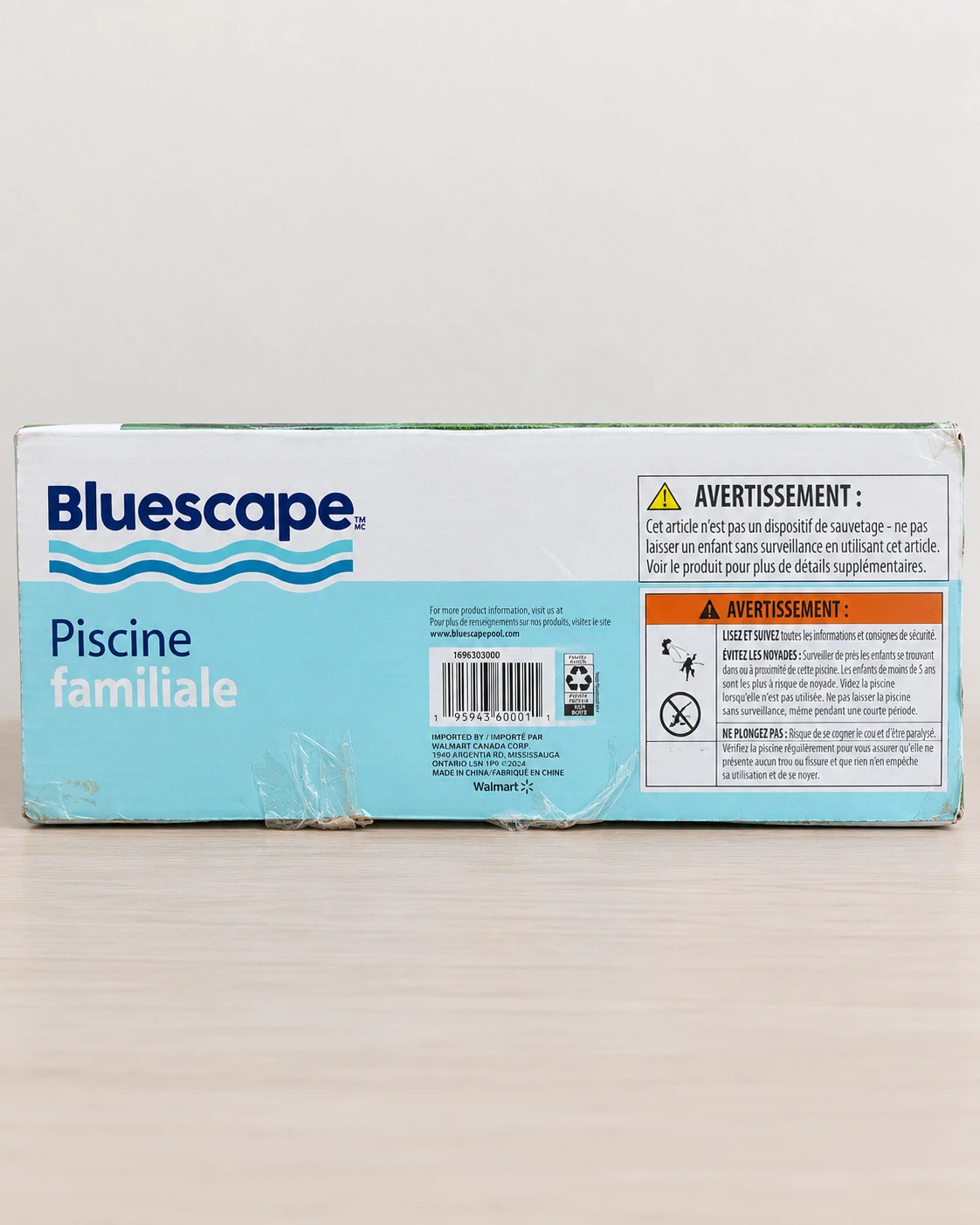 BNIB - Bluescape 10 ft Family Inflatable Pool – 72” x 120” x 22” - photo 2