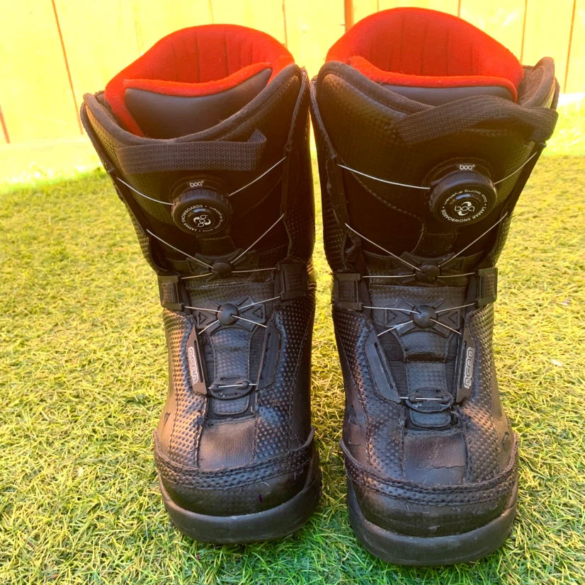 Men’s Snowboard Boots Size 7 Winter Snowboarding Boots Black - photo 2