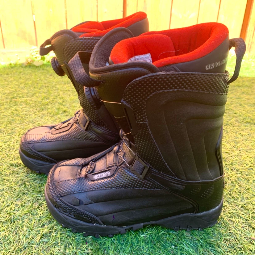 Men’s Snowboard Boots Size 7 Winter Snowboarding Boots Black - photo 4