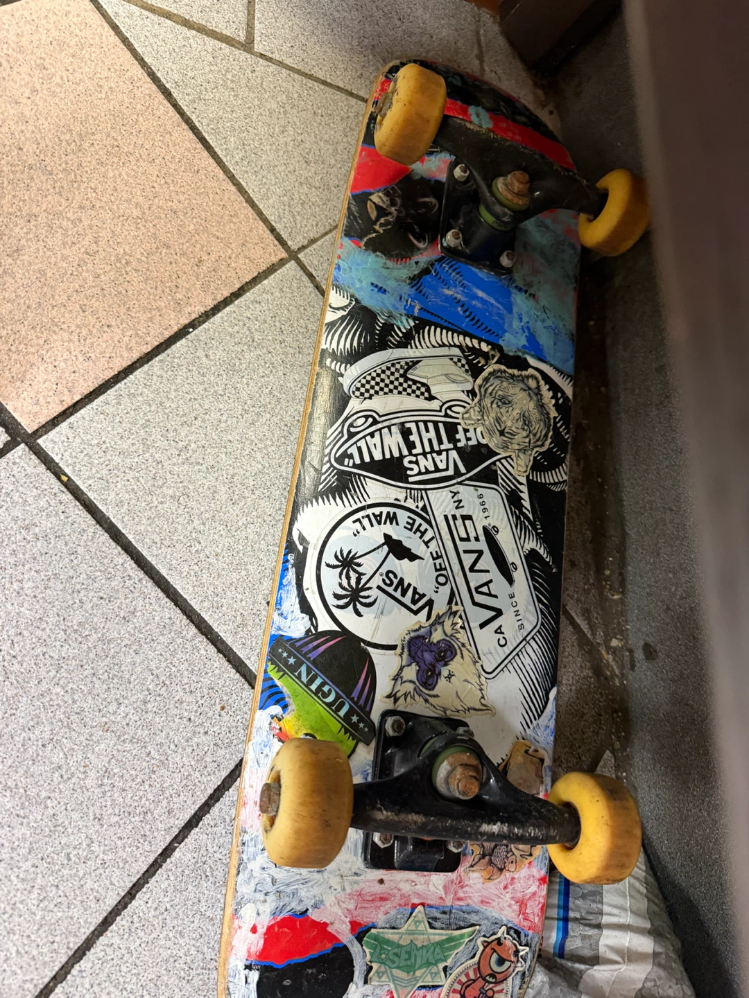 Vans branded skateboard