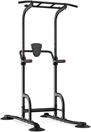 Black Power Tower Pull Up Station
