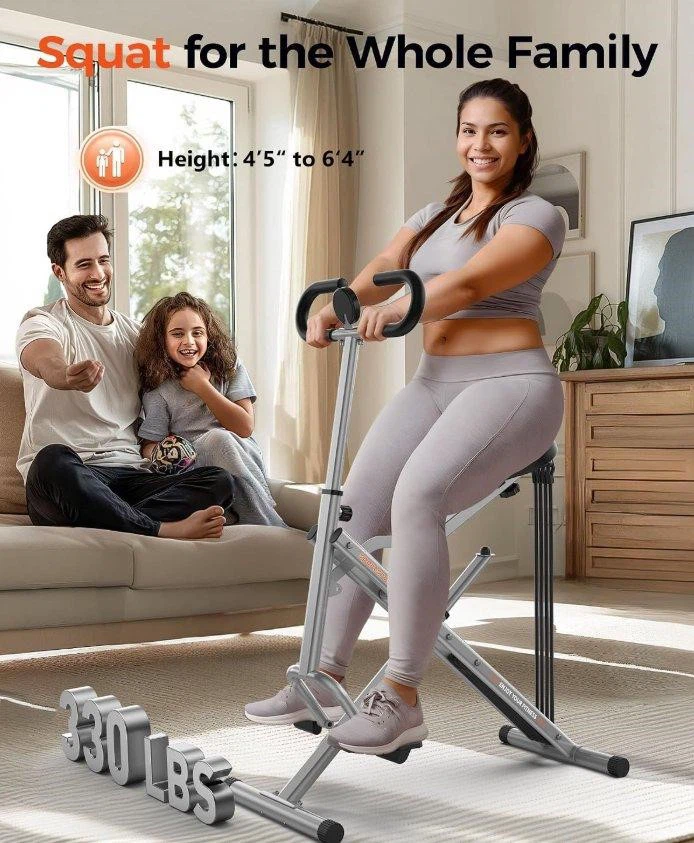 Adjustable Squat Machine Home Fitness Trainer