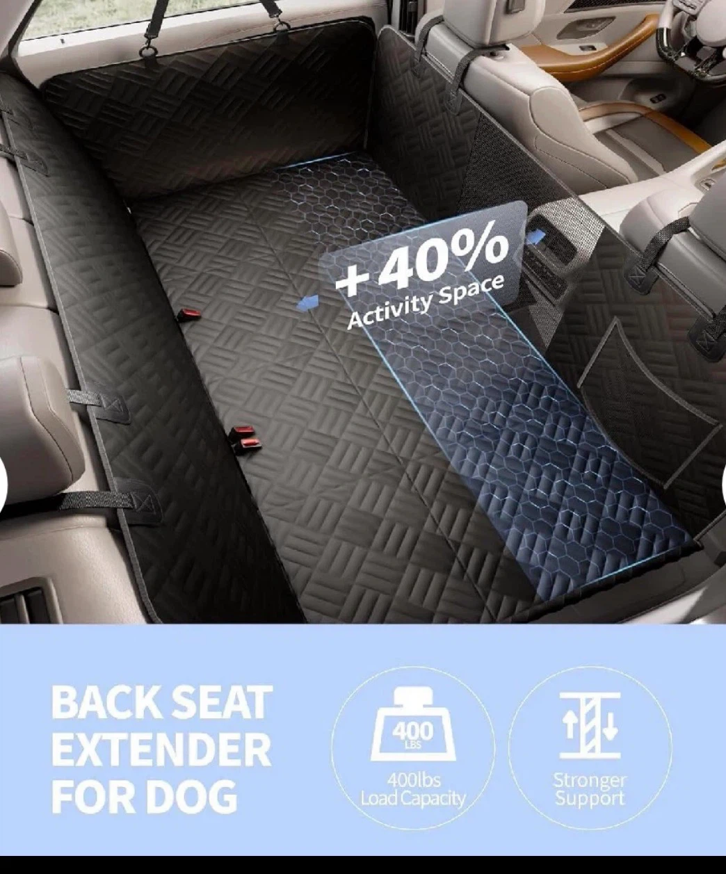 Heavy Duty Dog Car Seat Extender - photo 2