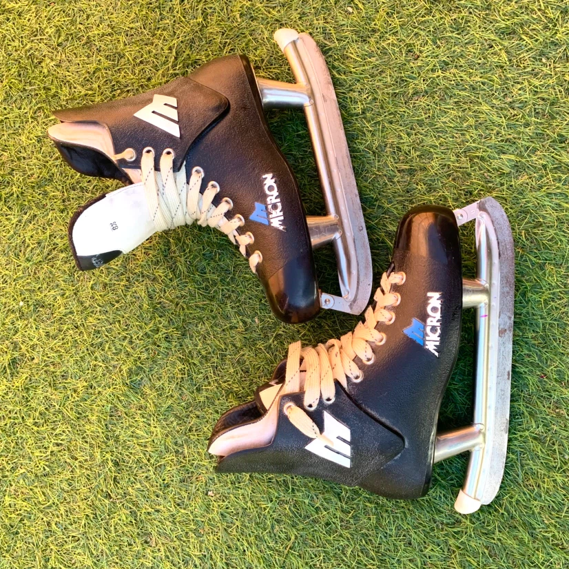 Ice Skates Size 8.5 Black Hockey Skates Adult Skating