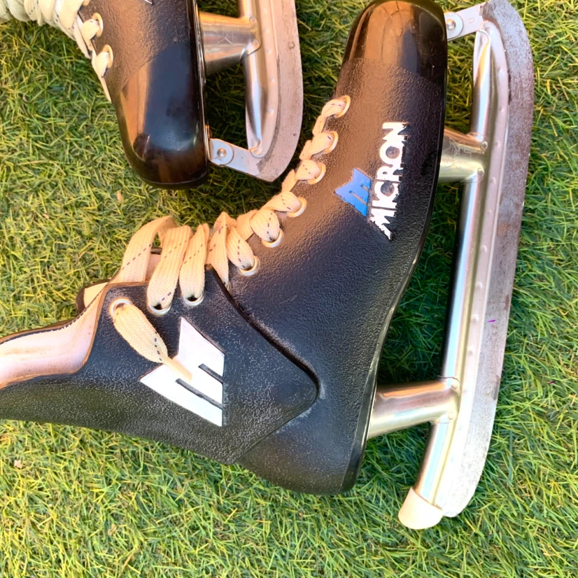 Ice Skates Size 8.5 Black Hockey Skates Adult Skating - photo 2