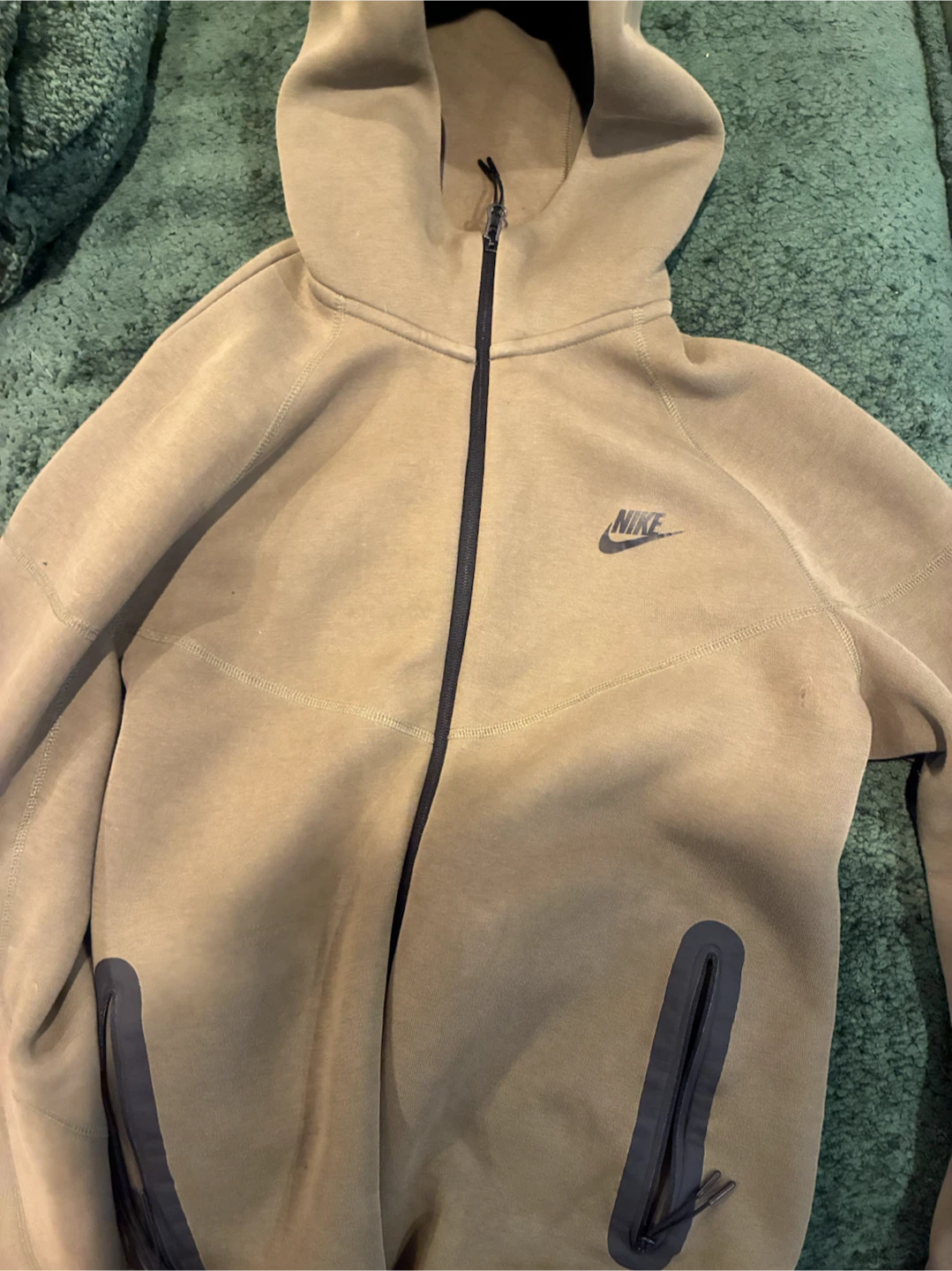 Nike Tech Fleece Full-Zip Hoodie Tan