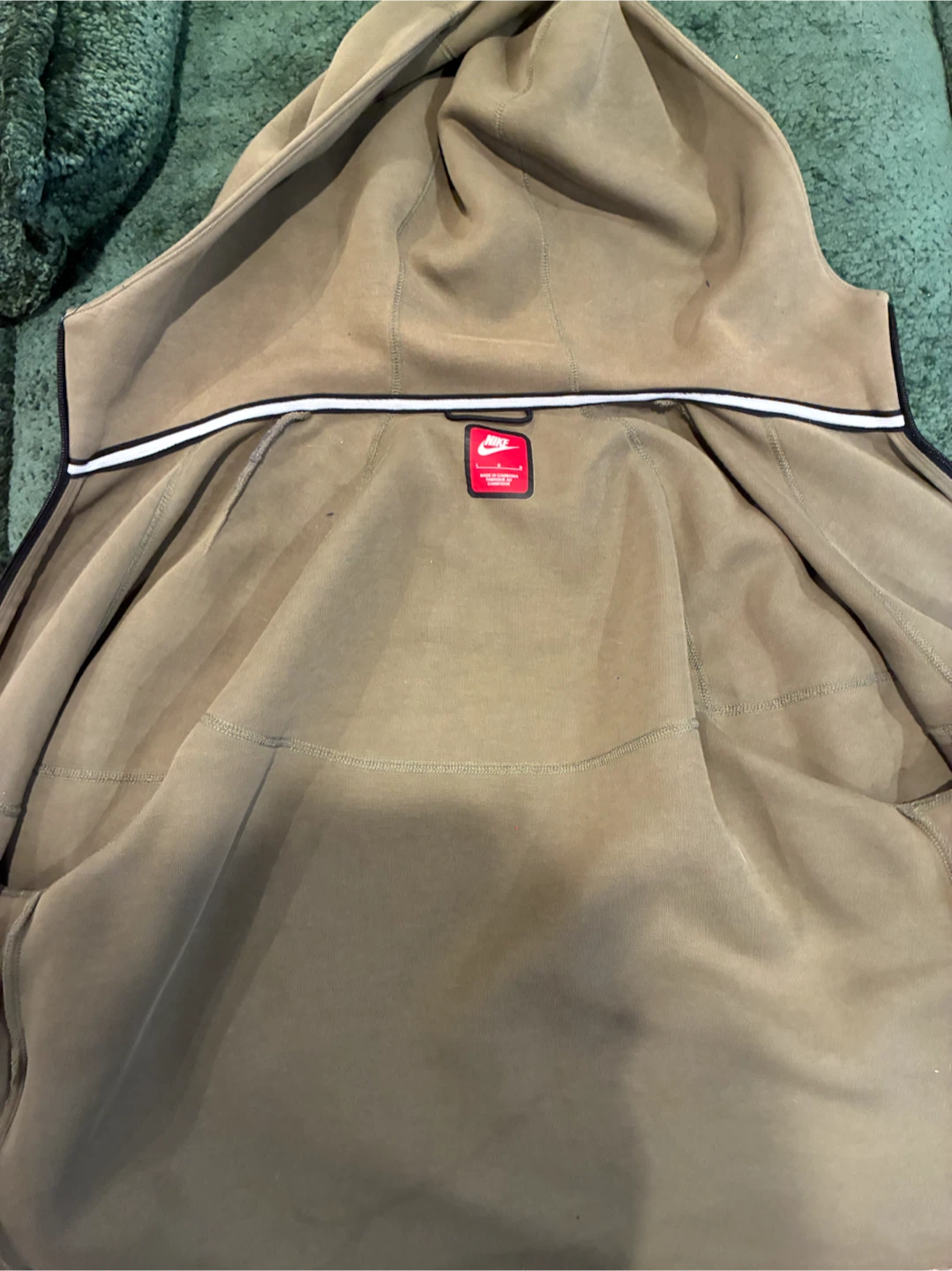 Nike Tech Fleece Full-Zip Hoodie Tan - photo 2