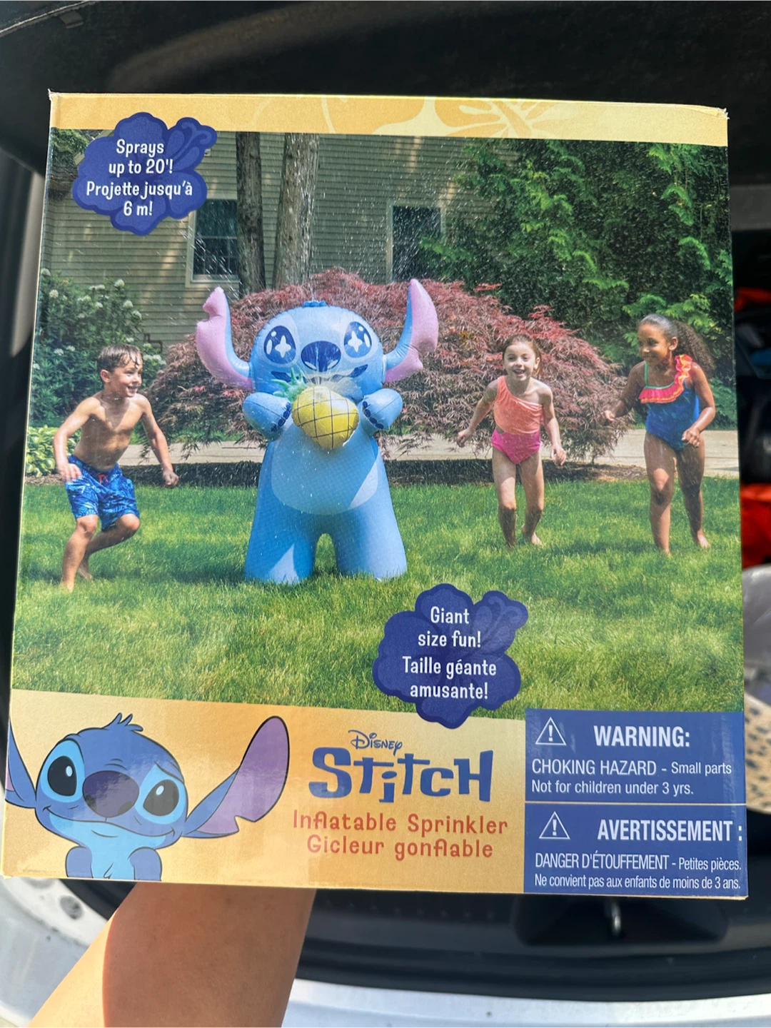 BNIB - Disney Stitch Giant Inflatable Sprinkler – Sprays 20 ft