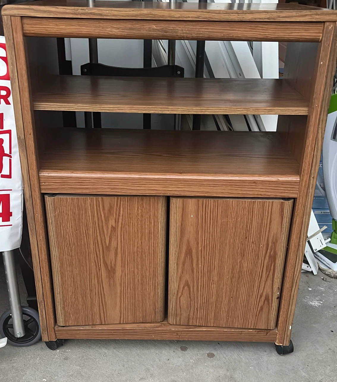 Half Cabinet Storage Cart