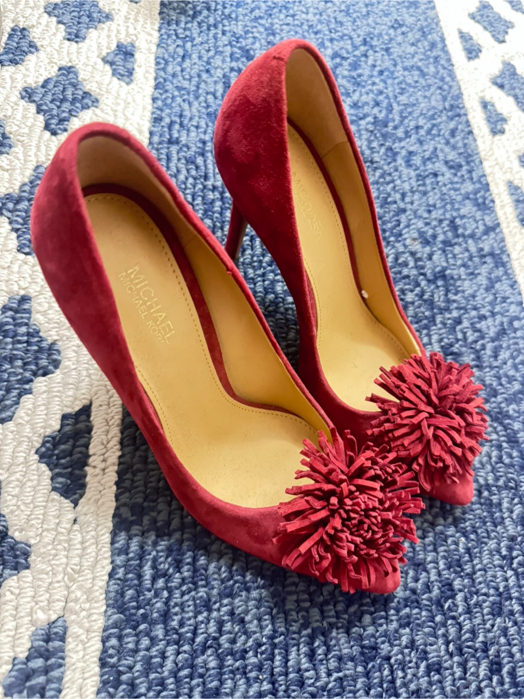Michael Kors Red Suede Heels