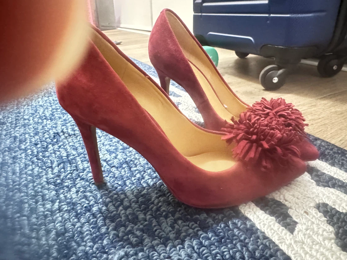 Michael Kors Red Suede Heels - photo 3