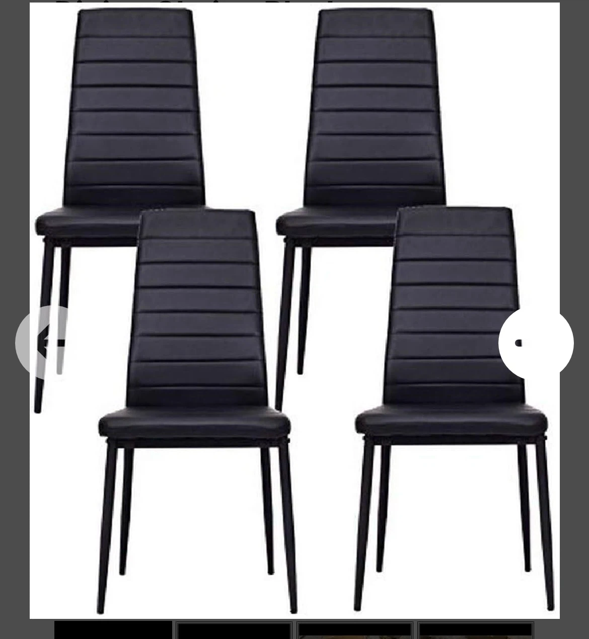 Dining table set with 4 chairs