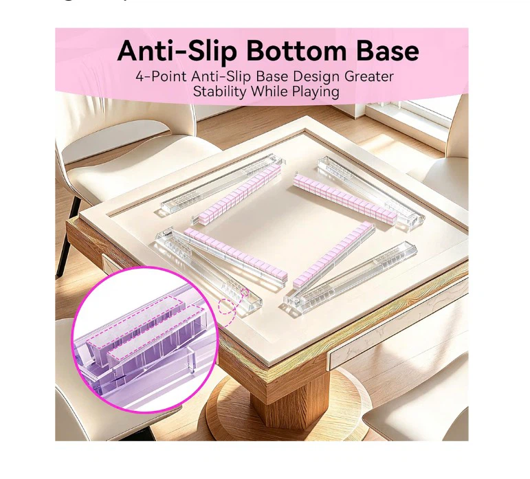 Brand new Mahjong Racks with Pushers, Set of 4 - photo 4