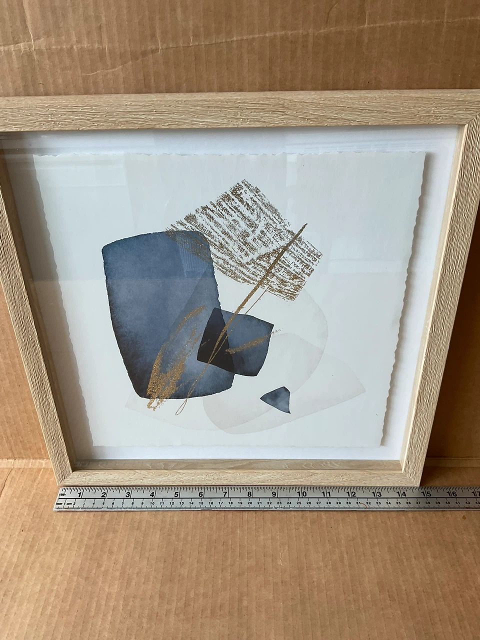 Modern Abstract Framed Wall Art – Shadow Box Style - photo 4
