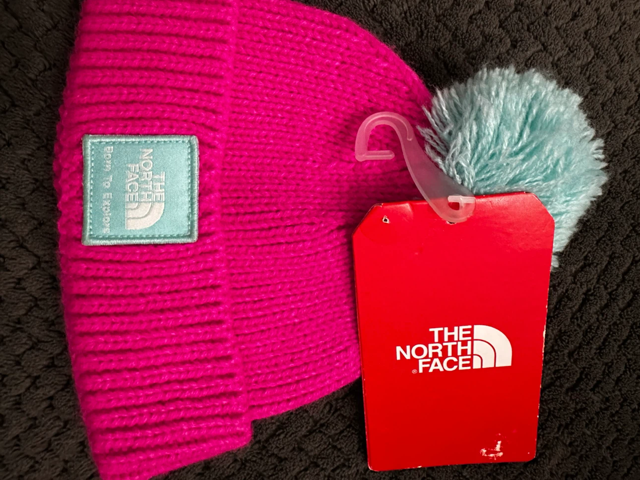 The North Face Baby Box Logo Pom Beanie
