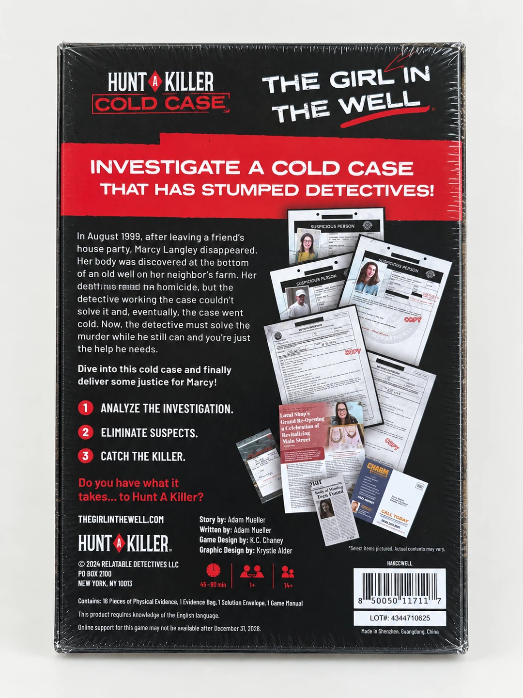 BNIB - Hunt A Killer Cold Case: The Girl In The Well - photo 2