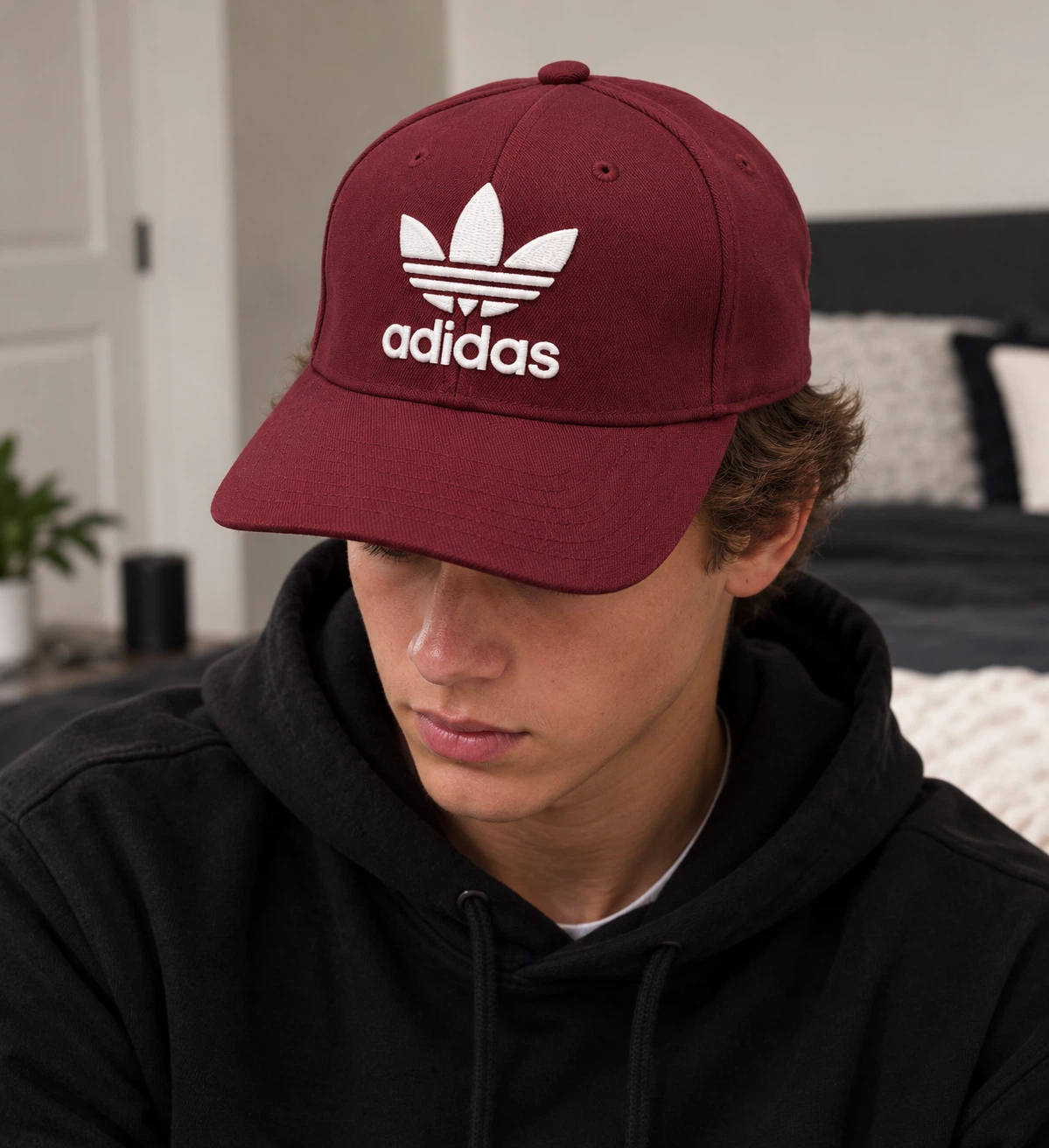 Maroon Adidas Originals Baseball Cap - photo 2