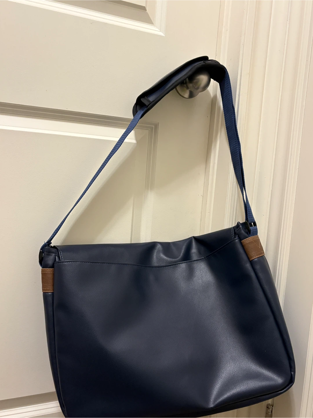 Navy Blue Large Messenger Bag - photo 2