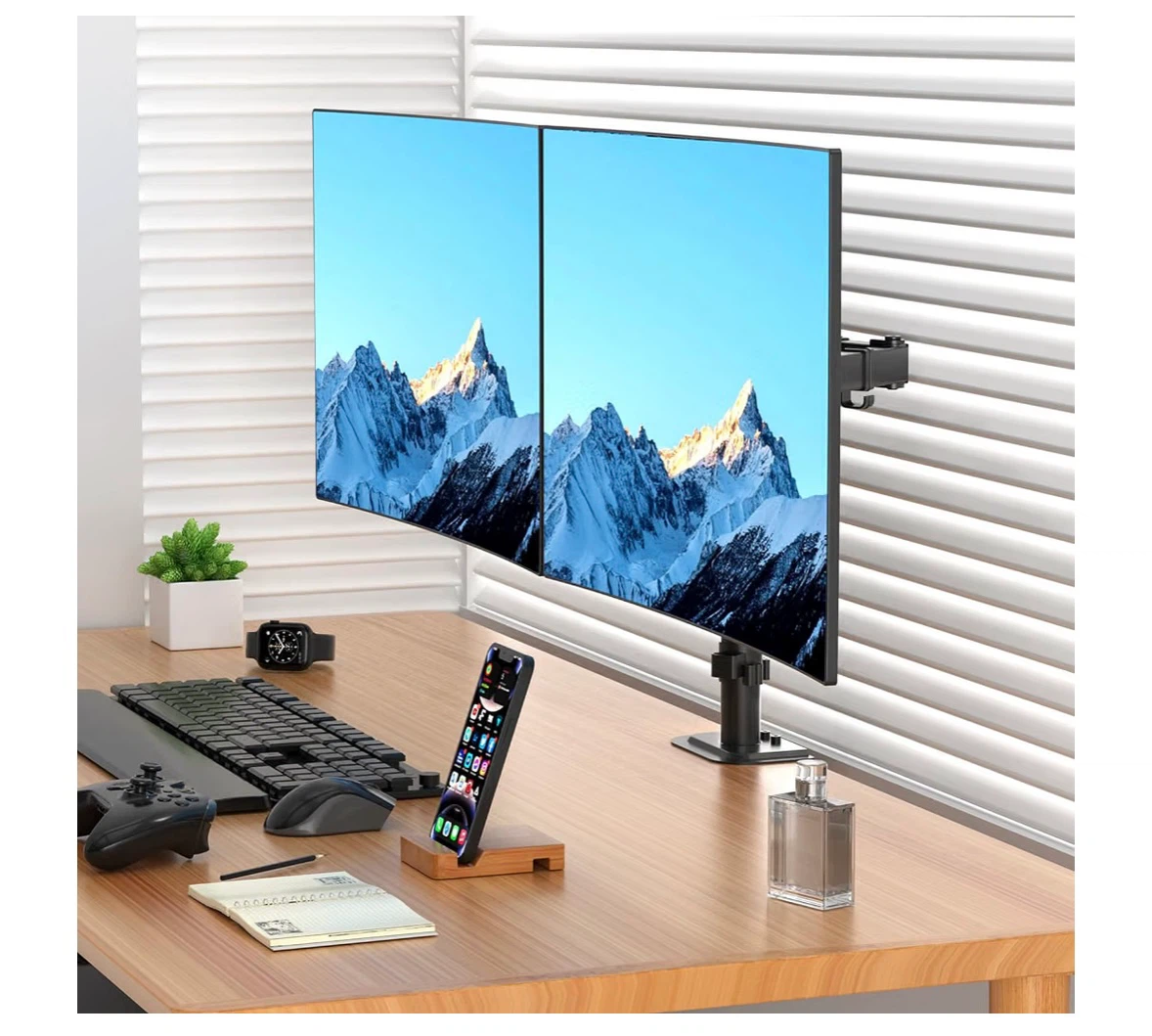 Suptek Dual Monitor Desk Mount MD9442MB - photo 2