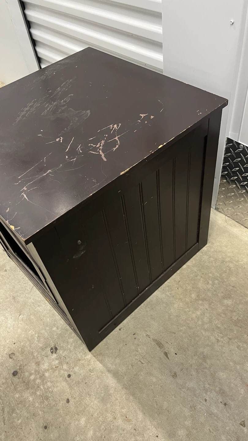 Dark Brown Pet House Side Table - photo 2