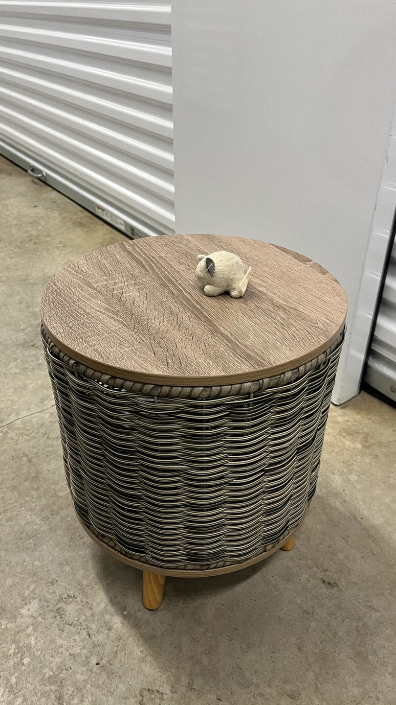 Wicker Pet Cave End Table - photo 2