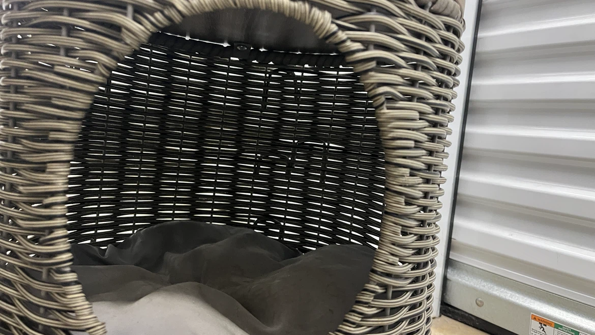 Wicker Pet Cave End Table - photo 4