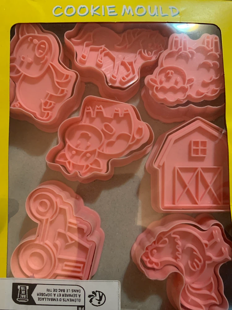 Set of 7 Farm Themed Cookie Cutters