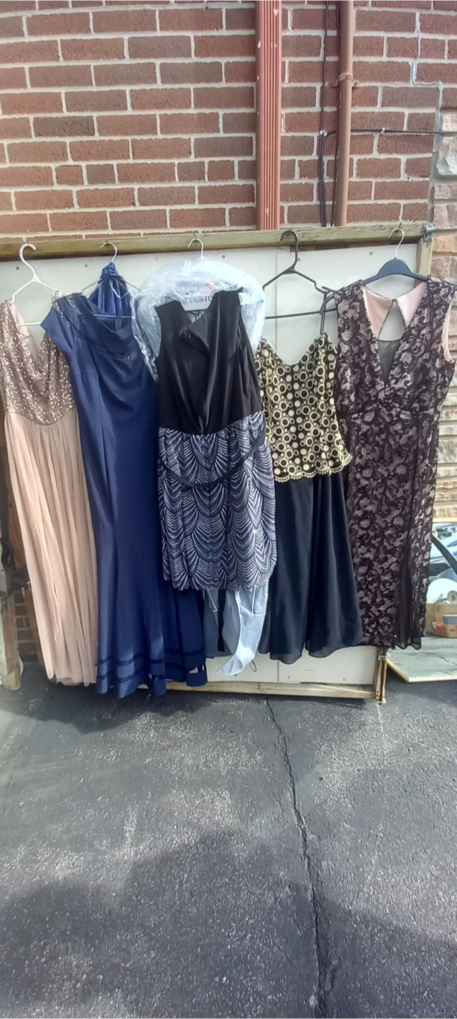 Selection of formal dresses