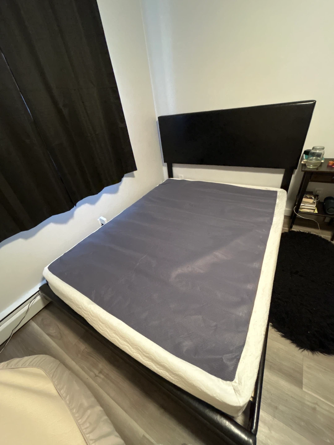 Black Queen Bed Frame and Headboard