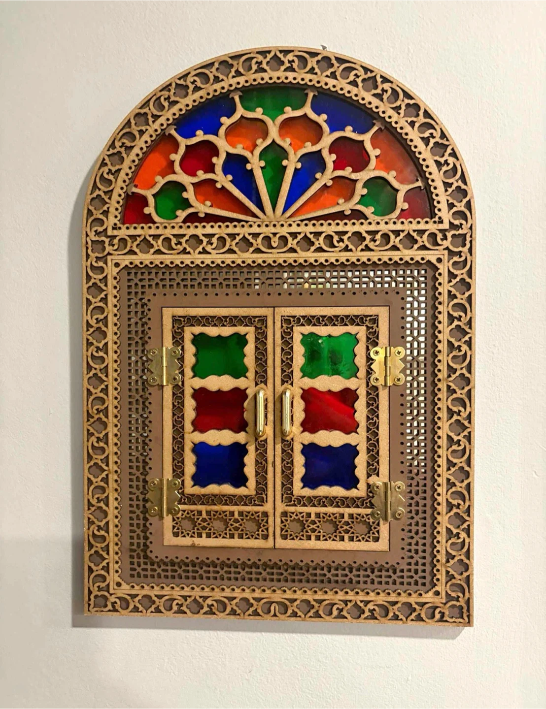 Decorative Moroccan Style Arched Window Wall Art