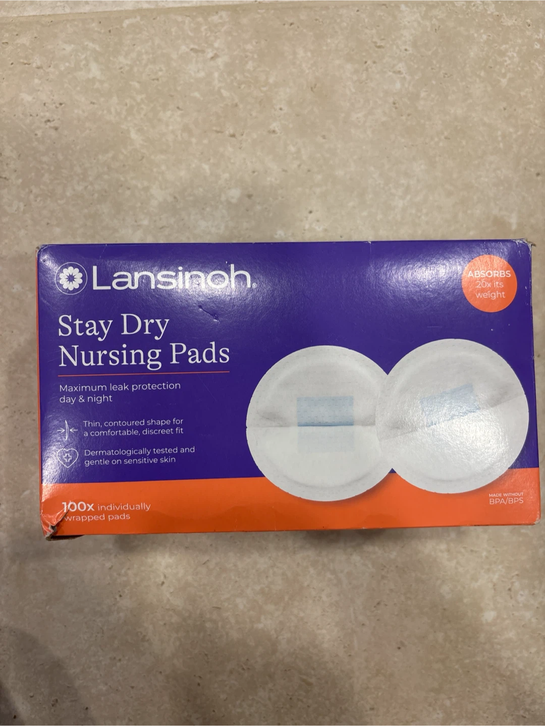 Lansinoh Stay Dry Nursing Pads - 100 Count