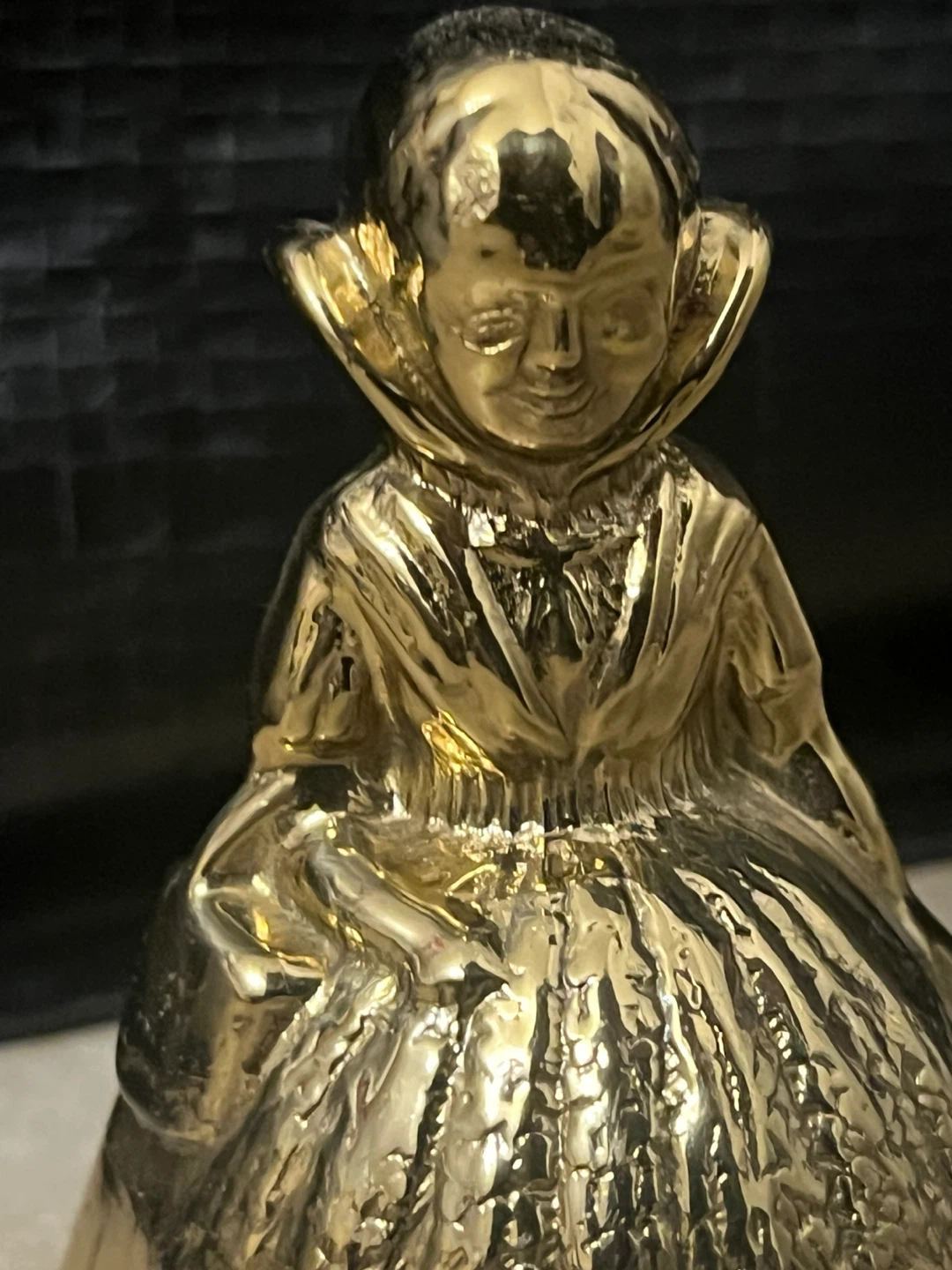 Vintage Brass Figurine Bell - photo 2