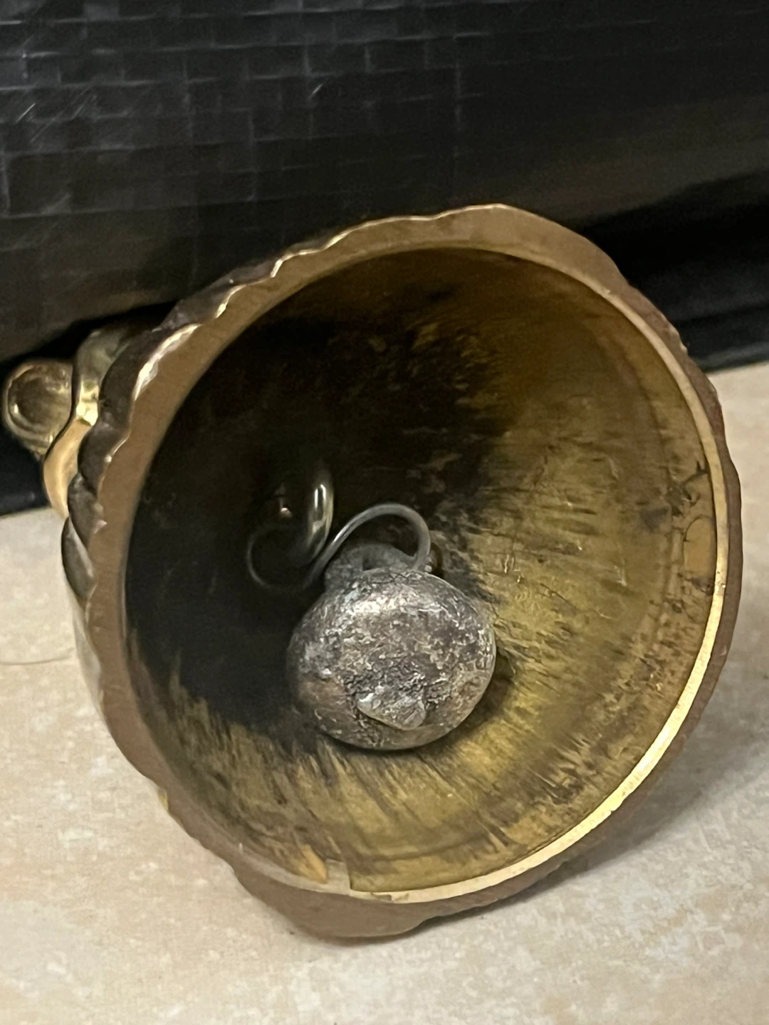 Vintage Brass Figurine Bell - photo 3