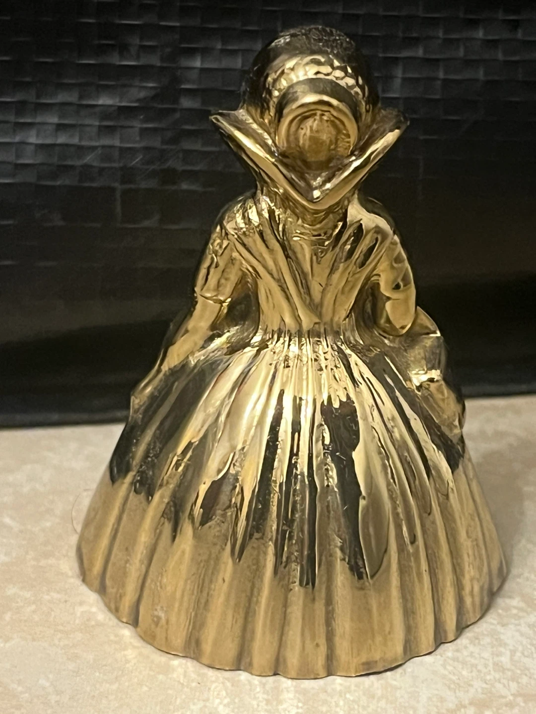 Vintage Brass Figurine Bell - photo 4