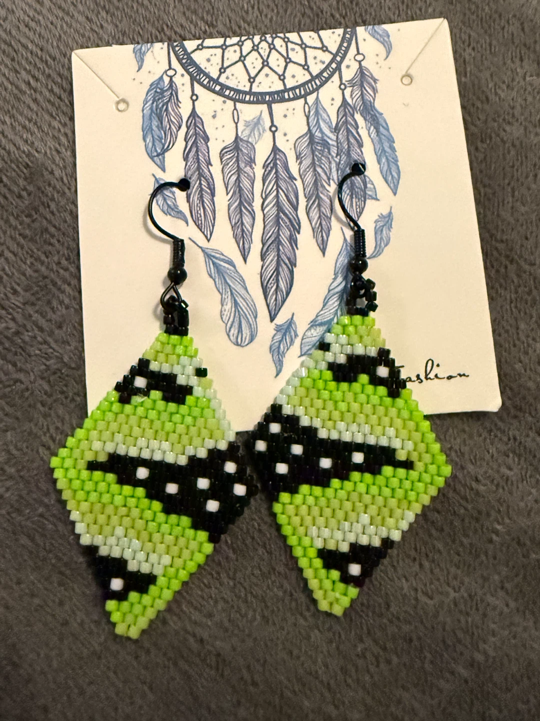 Beaded Diamond Earrings