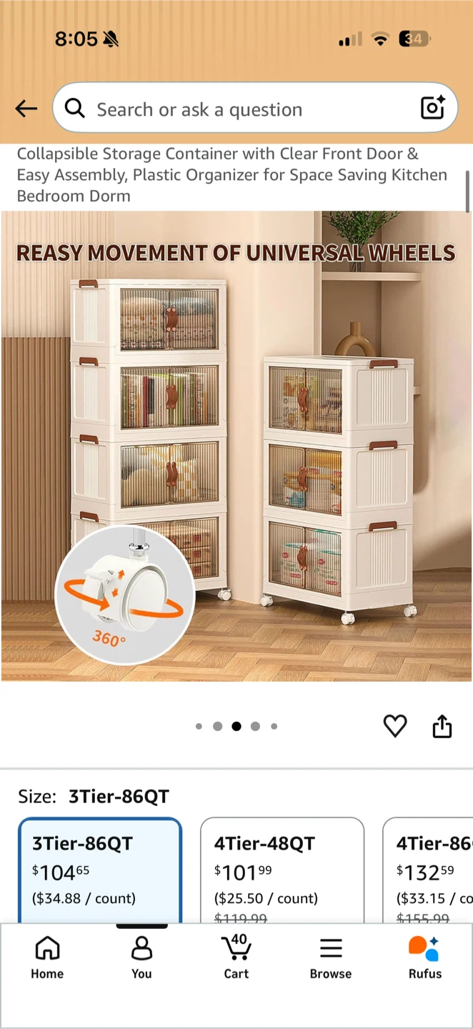 Roqao 6-Tier Storage Bins | Like New