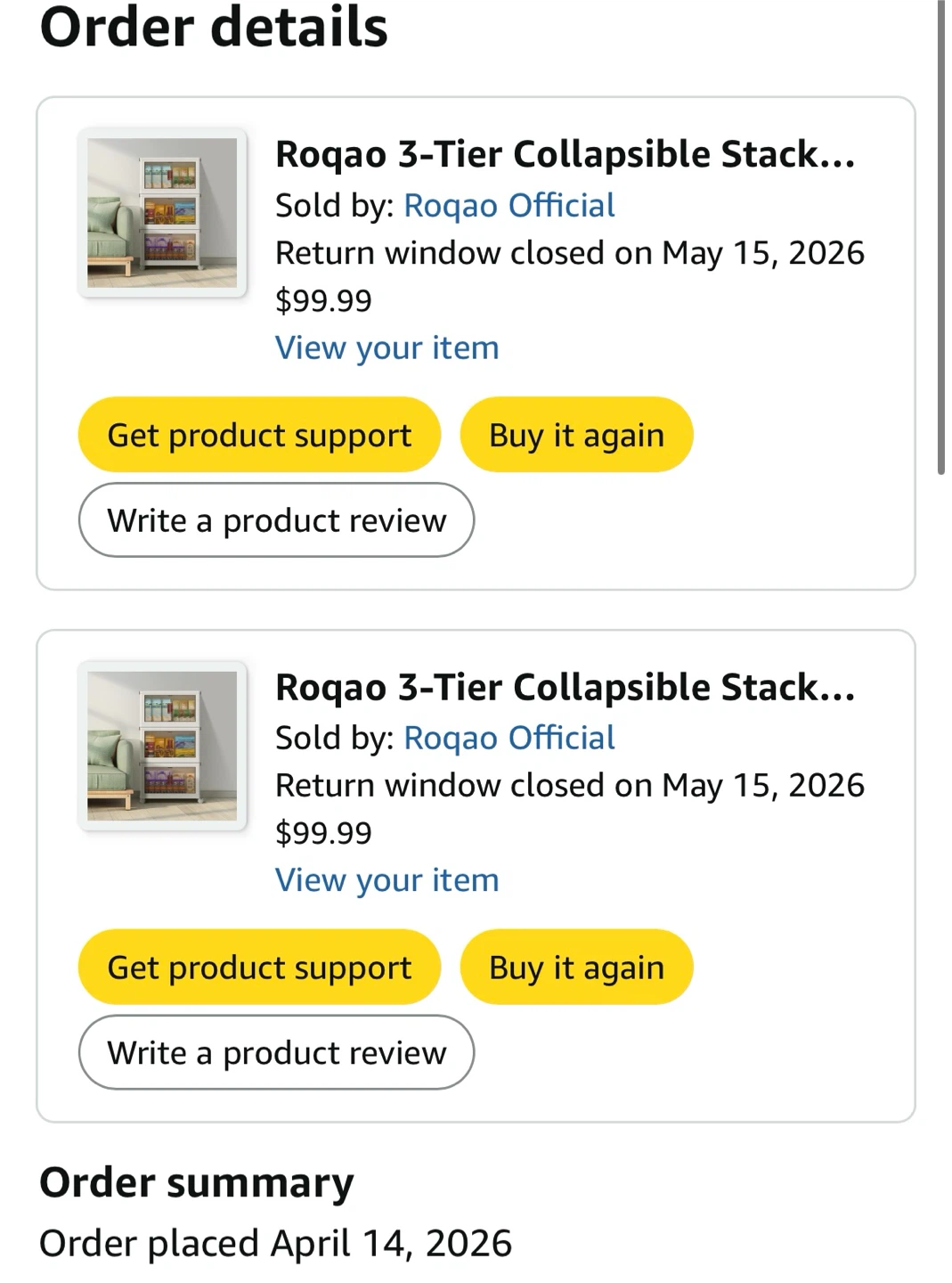 Roqao 6-Tier Storage Bins | Like New - photo 2