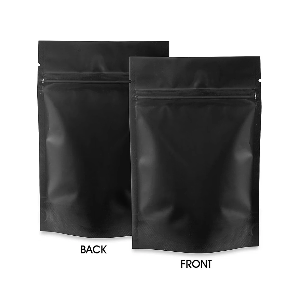 1000 Matte Black Mylar Smell Proof Bags 4x 6.5x 1.75