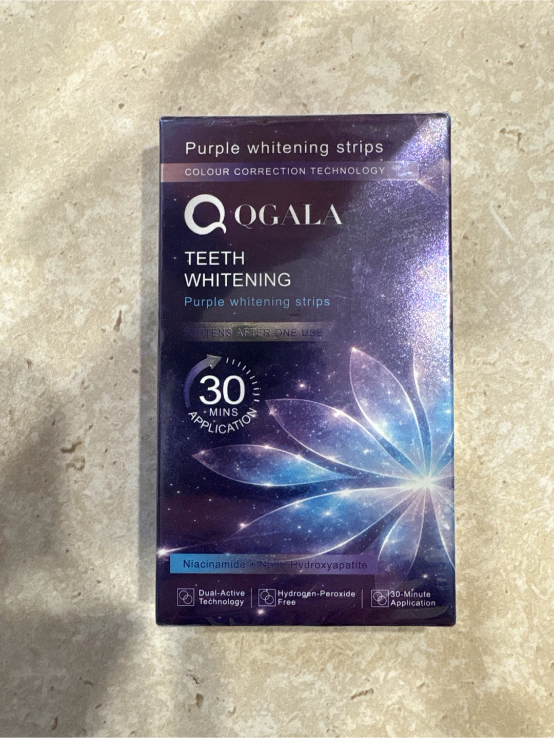 QGALA Purple Teeth Whitening Strips