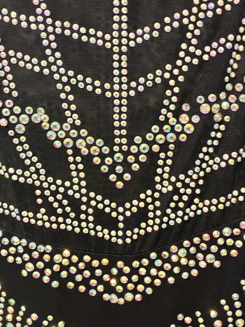 Black Rhinestone Embellished Mini Dress - photo 4