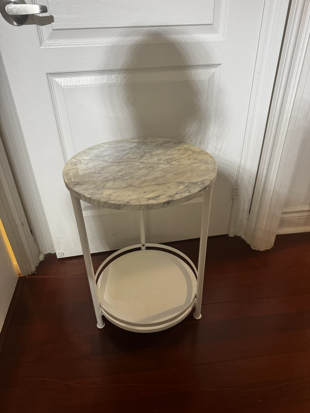 Round Marble Top Side Table