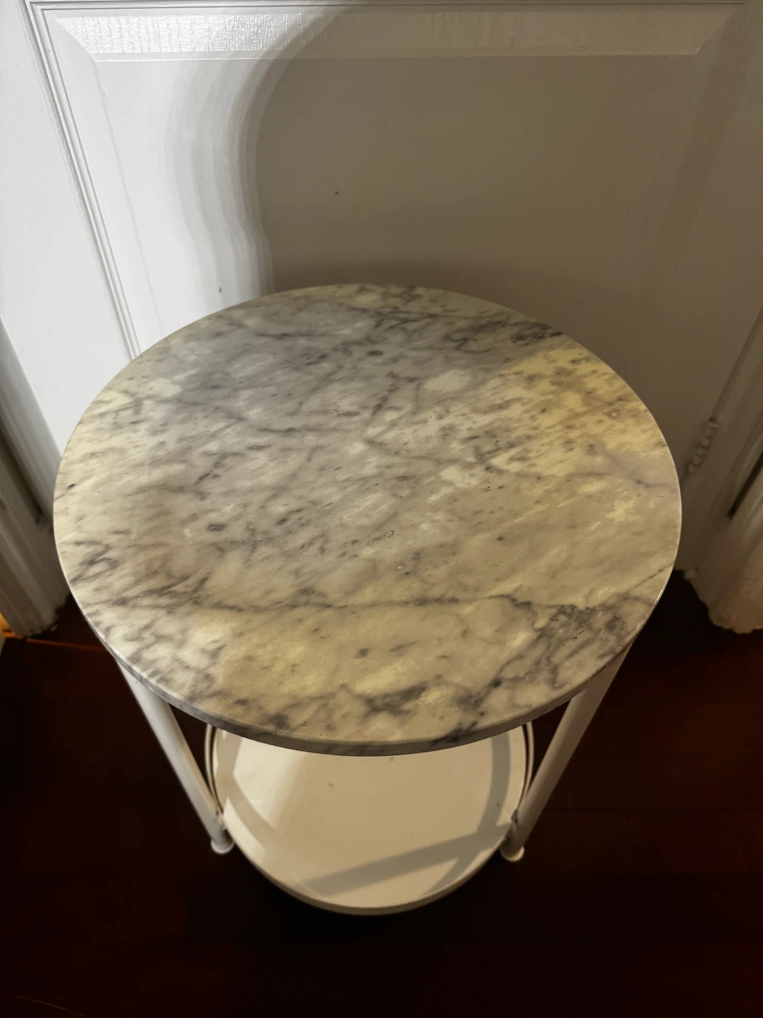 Round Marble Top Side Table - photo 2