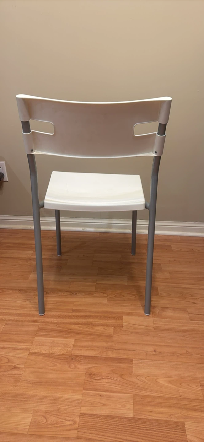 White modern dining chair - photo 2