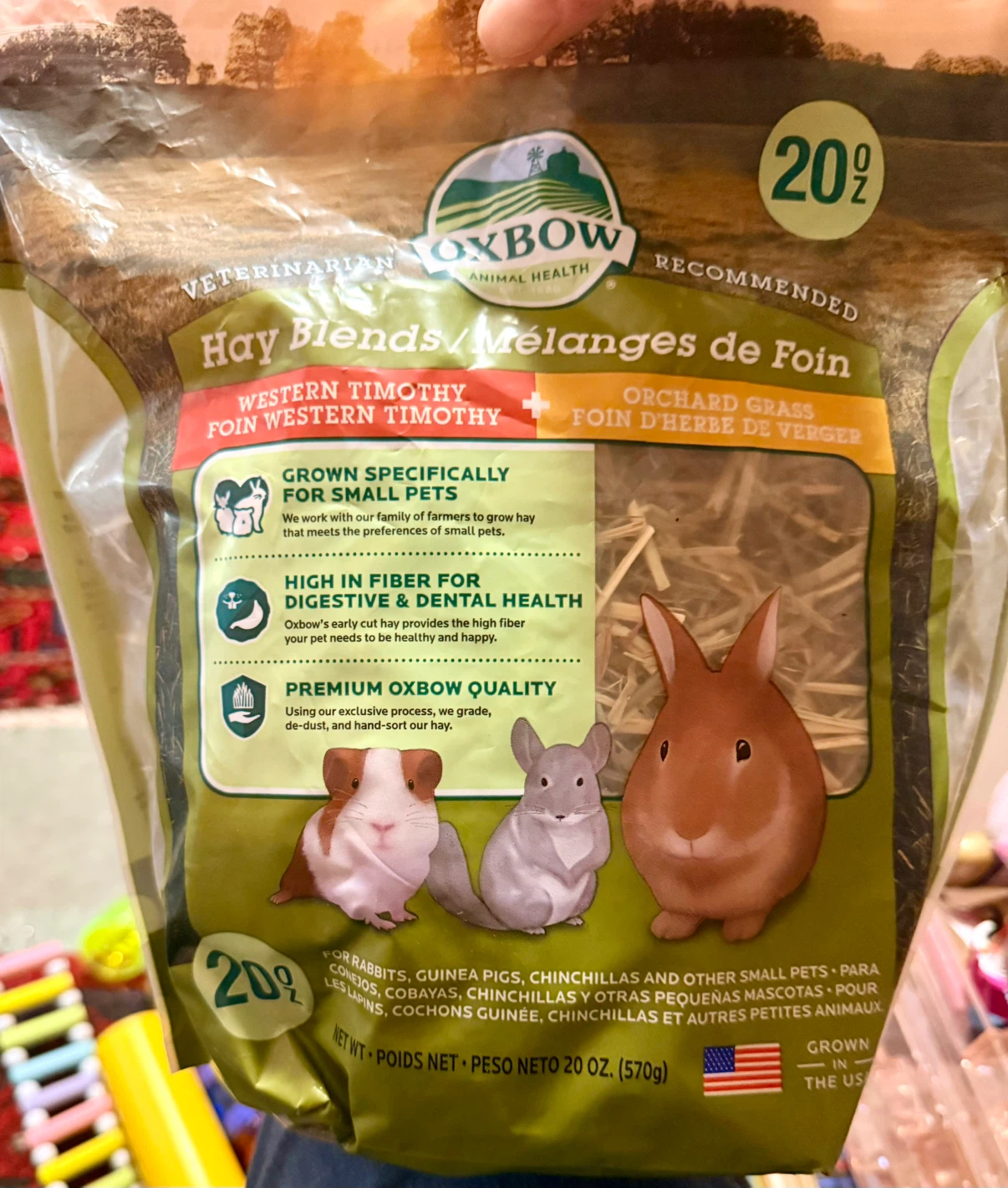 Timothy and Orchard Grass Hay Blend and tubes/ ladder