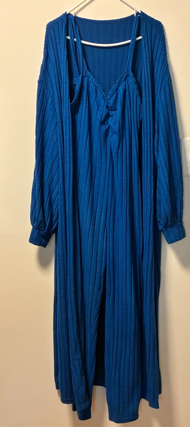 Blue Ribbed Matching Set - photo 4