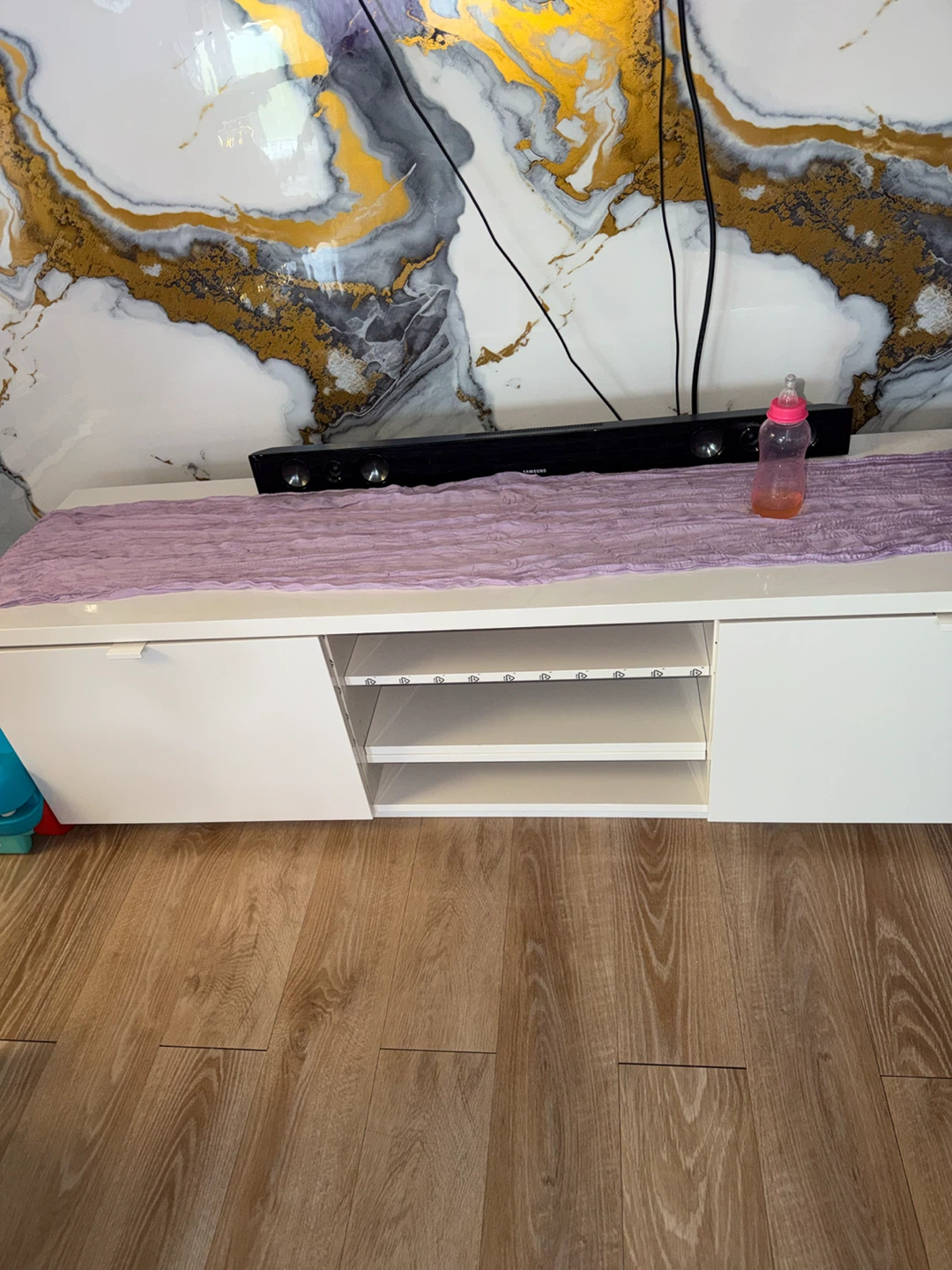 White IKEA TV Stand