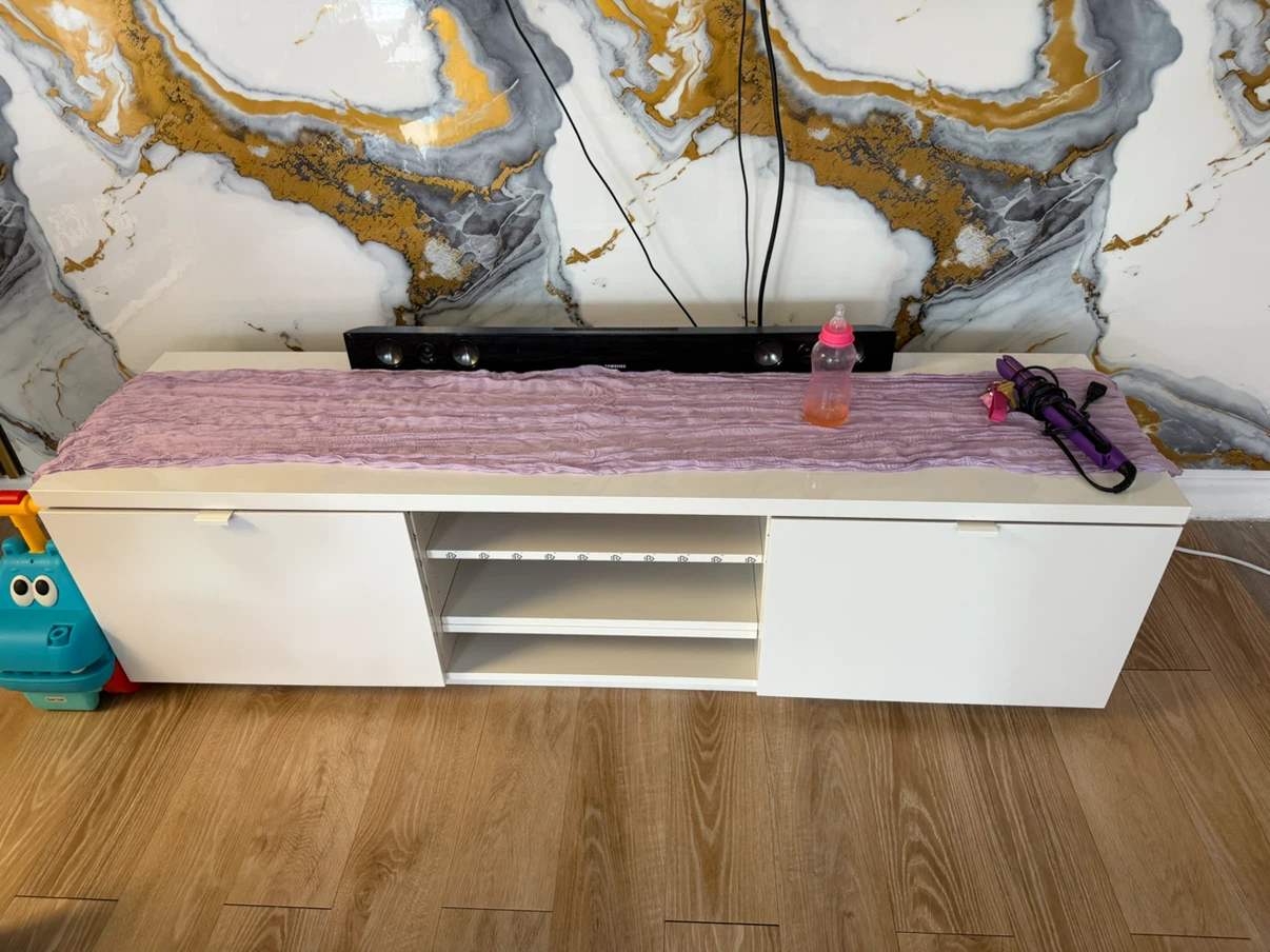 White IKEA TV Stand - photo 3
