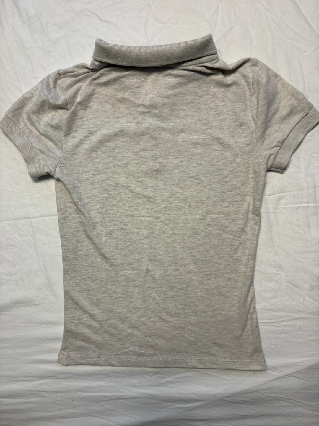 Heart & Hips Heather Grey Polo Shirt - photo 4